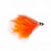 SIlver Bead Head Orange Mixer Cat Barbless Trout Fishing Fly