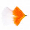 SIlver Bead Head Orange Trickster Cat Barbless Trout Fishing Fly