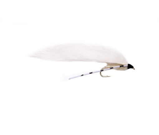 White Flexi Zonker Trout Lure