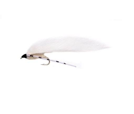 White Flexi Zonker Trout Lure